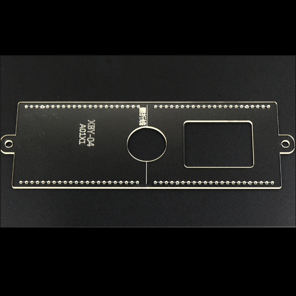 1pcs Card Bag Card Holder DIY Leather Craft Template Acrylic Pattern Stencil