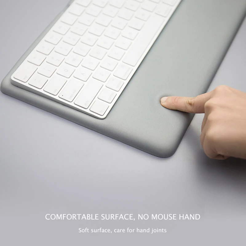 Коврик на запястье Mac Book беспроводной Bluetooth клавиатура Рабочая игровая клавиатура Коврик Удобная силикагелевая подушка для рук Нескользящая защита на запястье