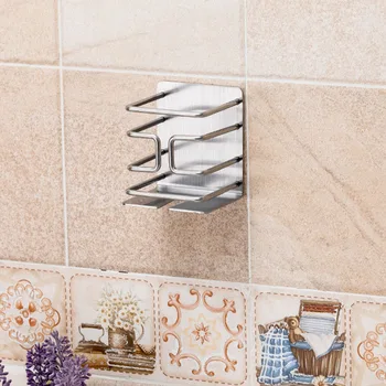 

Stand No Punching Self Adhesive Storage Rack Living Room Multifunctional Stainless Steel Shaver Holder Electric Razor Convenient