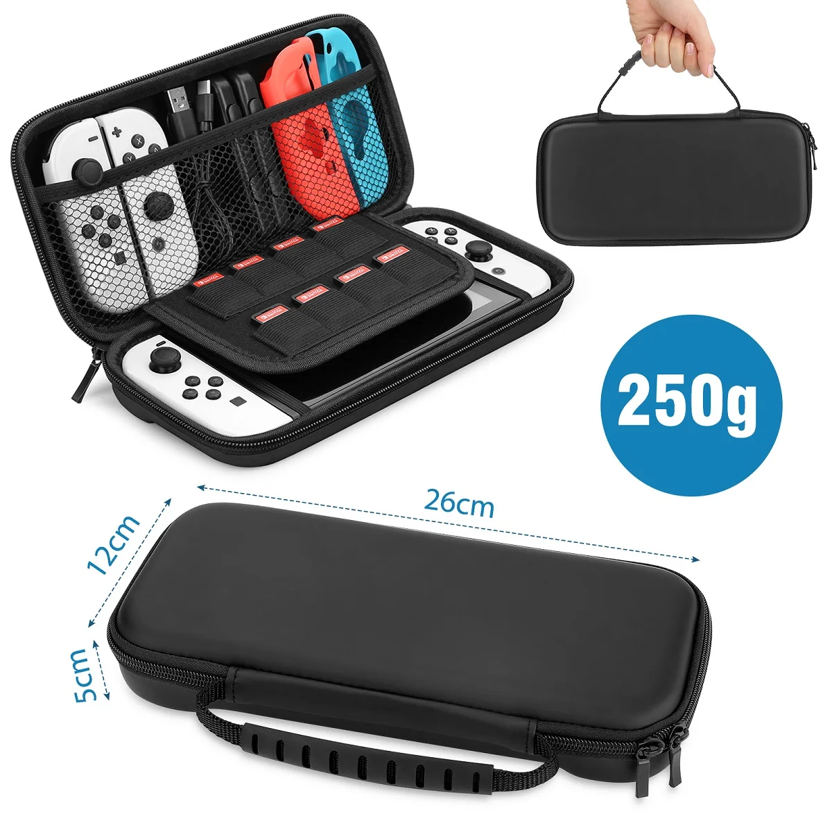 Mooroer 27 in 1 Switch Accessories Bundle Compatible with Nintendo Switch,  Accessories Kit with Carrying Case, Screen Protector, Charging Dock