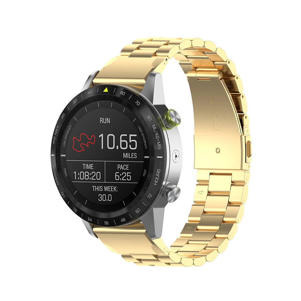 22 мм ремешок из нержавеющей стали для Garmin MARQ/Forerunner945, 935/fenix 5 5 plus/quatix 5 5 Сапфировый Браслет для умных часов