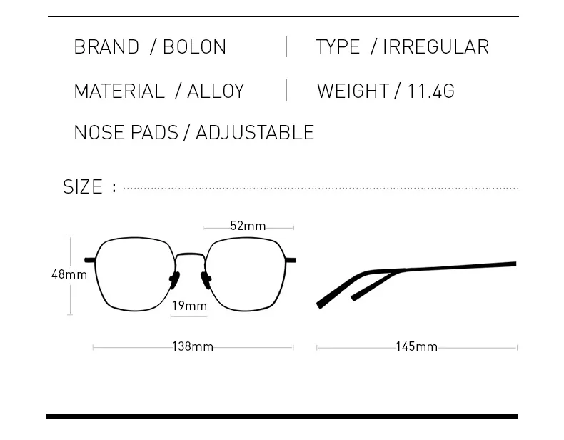 BOLON новая дизайнерская оправа для очков мужские и женские негабаритные близорукие очки женские близорукие оптические очки оправы BJ7055
