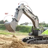 64CM Large RC Excavator 1:14 RC Alloy Excavator Remote Control Engineering Vehicle Remote Control Truck With Light Sound Vehical 5