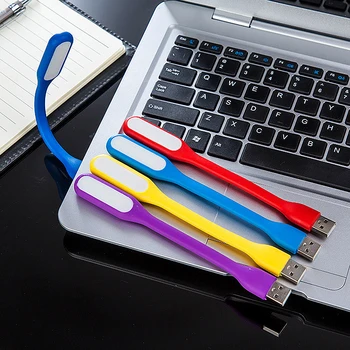 

Mini Portable USB LED Book Light Flexible Foldable 5V Power Supply 1.2W Night Light for Mobile Power Laptop Night Lighting