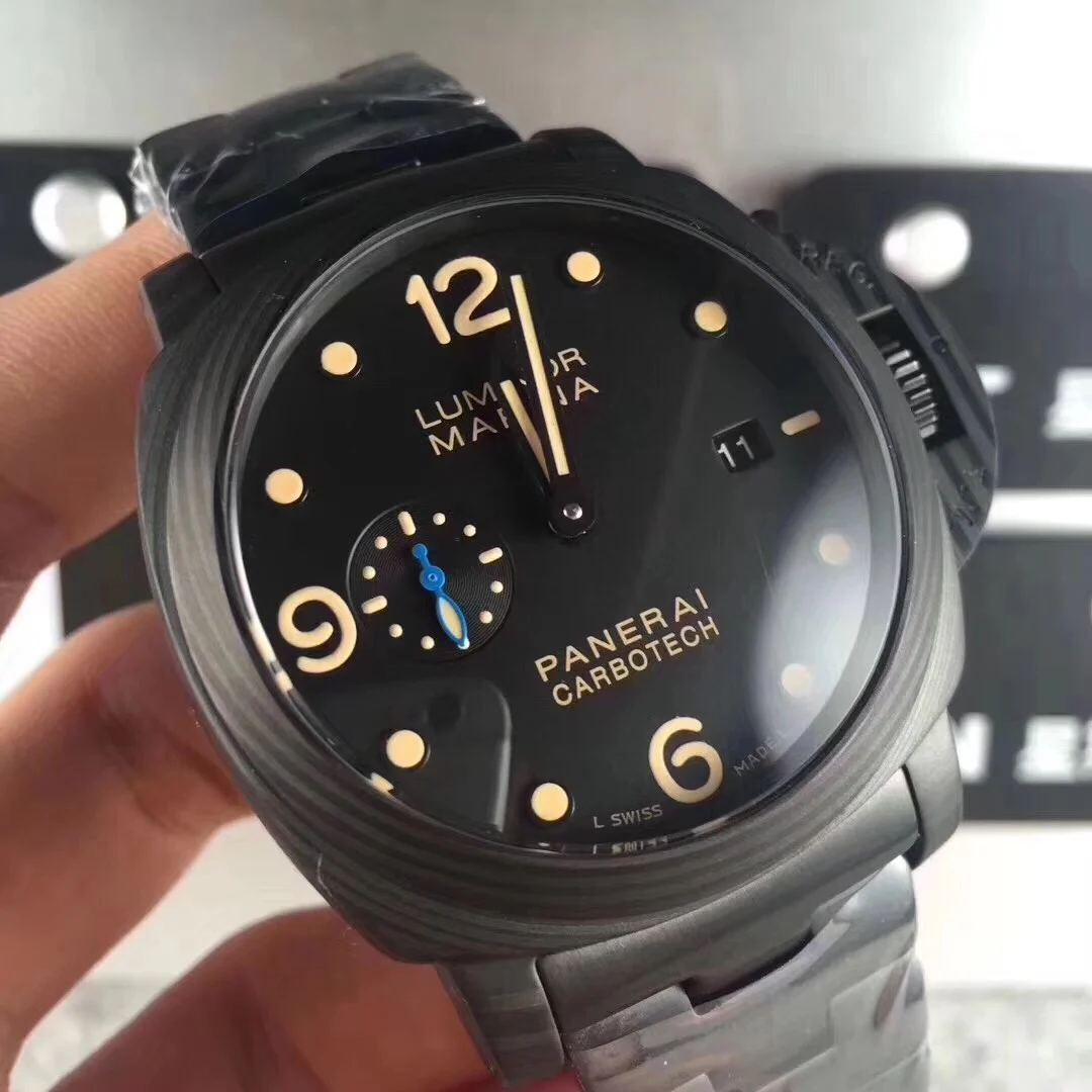 Мужские Часы Panerai Luminor Luna Rossa GMT с автоматическим серым циферблатом 44 мм-PAM01036 |