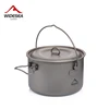 Widesea Camping Tableware Titanium Cookware set tourism cauldron Outdoor Cooking Pot Picnic Kitchen Hiking Trekking ► Photo 1/6