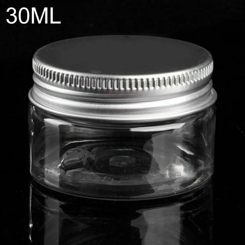 30ml Прозрачная пластиковая баночка и крышки пустые косметические контейнеры коробка для макияжа Дорожная бутылка 30 мл 40 мл 50 мл 60 мл 80 мл 100 мл 120 мл 200 мл 250 мл - Цвет: 30ml