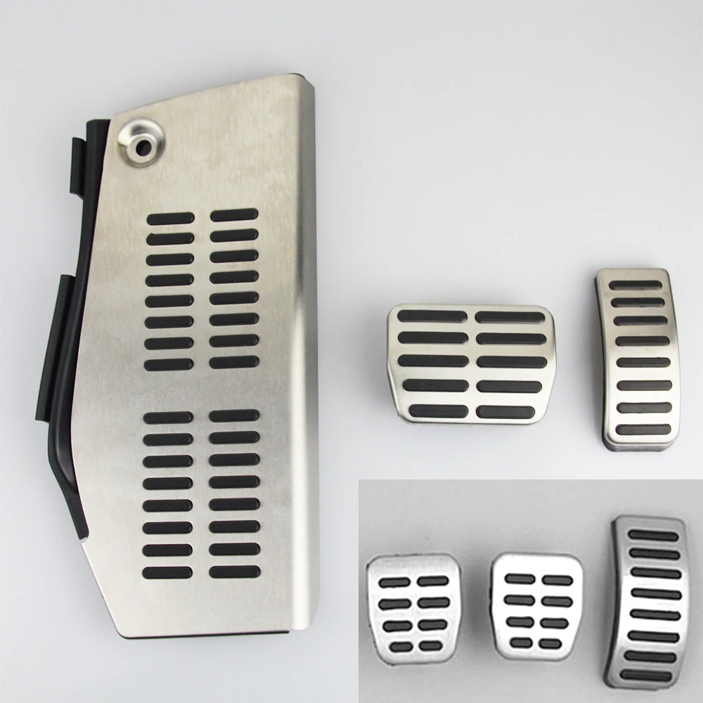 

LHD Pedal For Volkswagen Polo vw Golf 4 Bora Beetle RSi GTI R32 for Audi A3 SEAT Leon 1M Toledo 1L Stainless Steel Pad Foot Rest