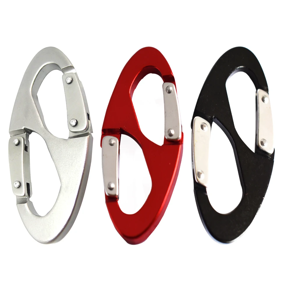 Двойные карабины из алюминиевого сплава зажим с двойной застежкой инструмент