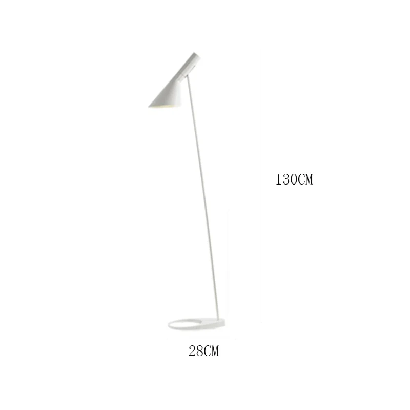Постмодерн AJ торшер черный металлический стоячий светильник для офиса гостиной прикроватная лампа E27 светодиодный Декор для спальни lampara de mesa - Цвет абажура: White