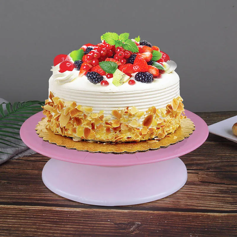  29CM Cake Turntable Removable Foldable Rotate Cake Stand Non-slip Cake Rotating Table Cake Decorati