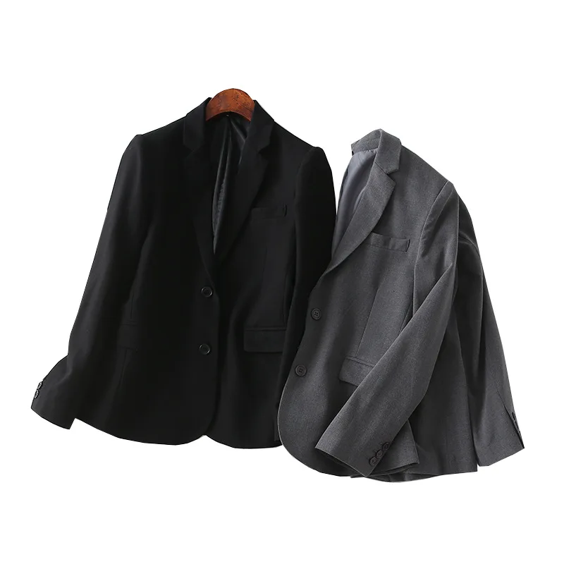 

A Generation of Commuting Ol Fashion Solid Color Elegant Versatile Two-Button Slim Fit Suit Jacket Entity