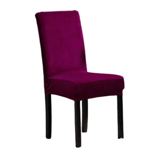 Charm Purple Съемный Анти-грязный чехол для кресла спандекс стрейч эластичный Чехол для стула кухня сплошной цвет чехлы на стулья Чехол домашний декор - Color: Charm Purple