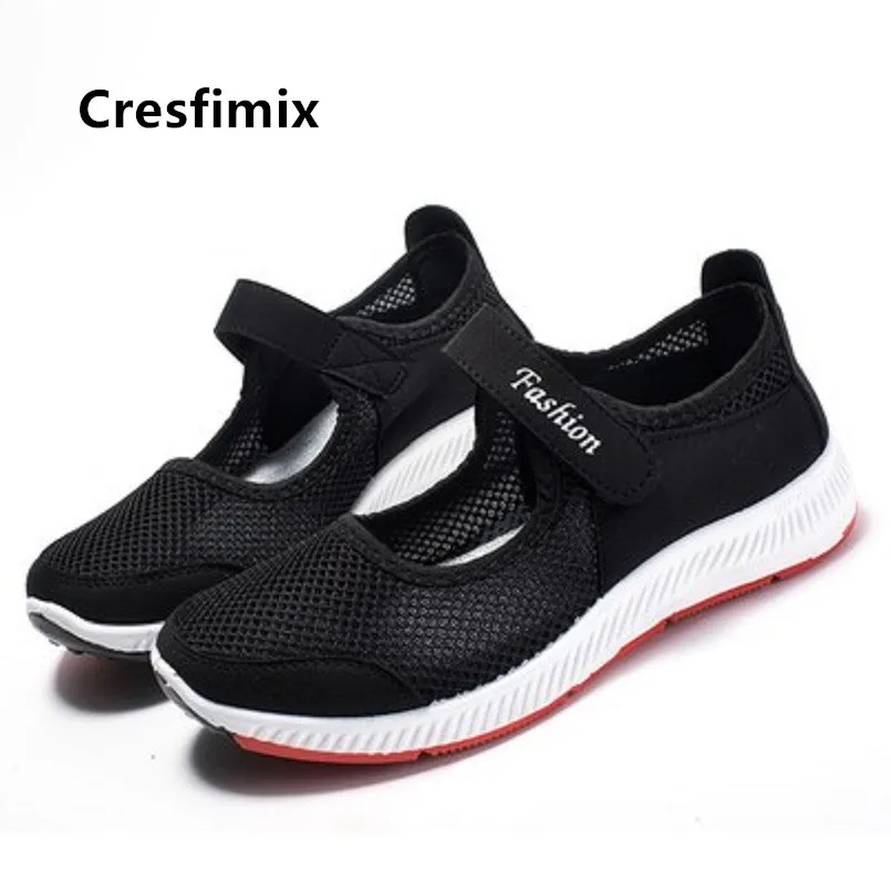 Cresfimix zapatos planos de mujer Женская мода Удобная обувь без застежки на плоской подошке
