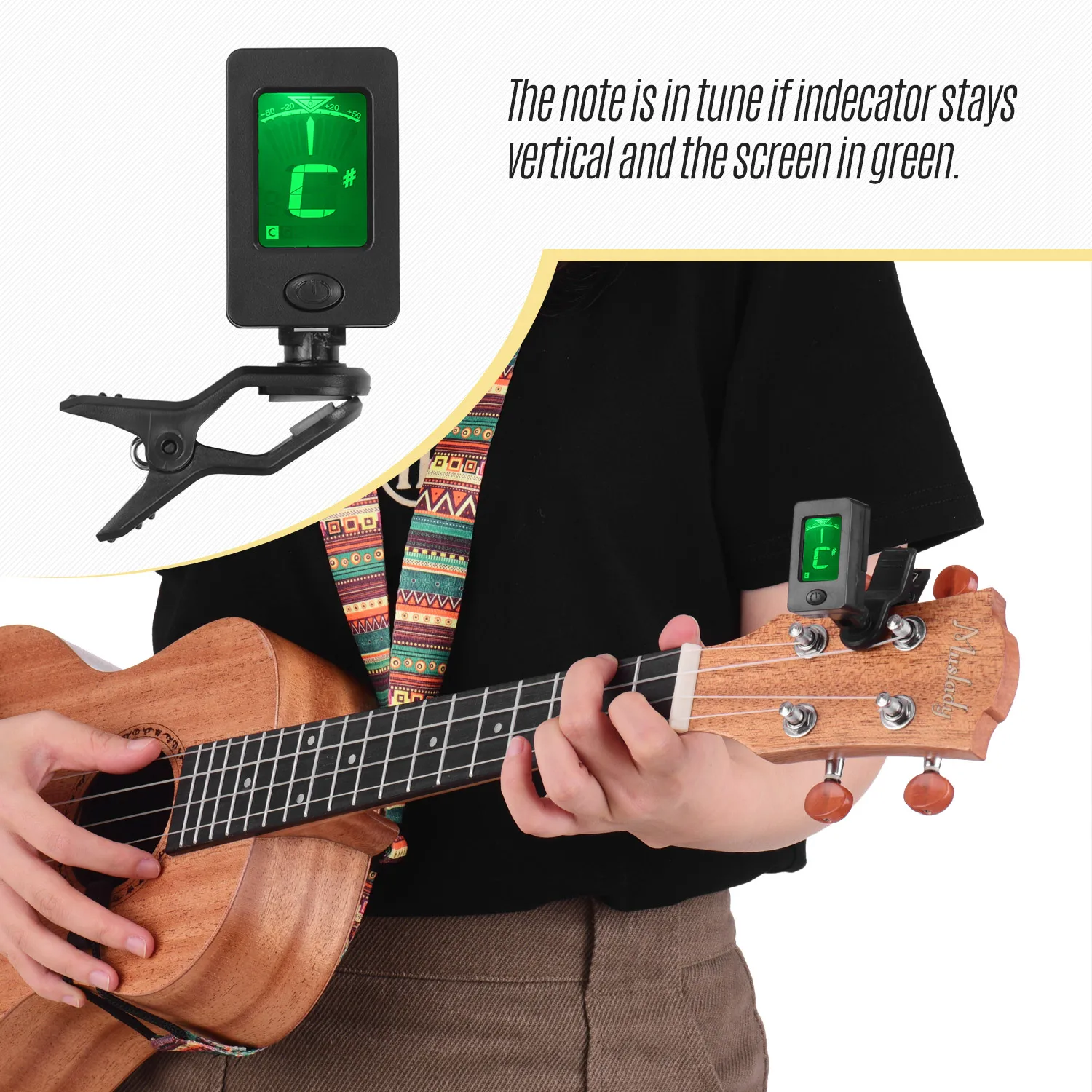 Muslady 26 дюймов Тенор укулеле Ukelele из красного дерева фанера с сумкой для переноски струны тюнер Ткань для очистки Капо целлюлоидные палочки