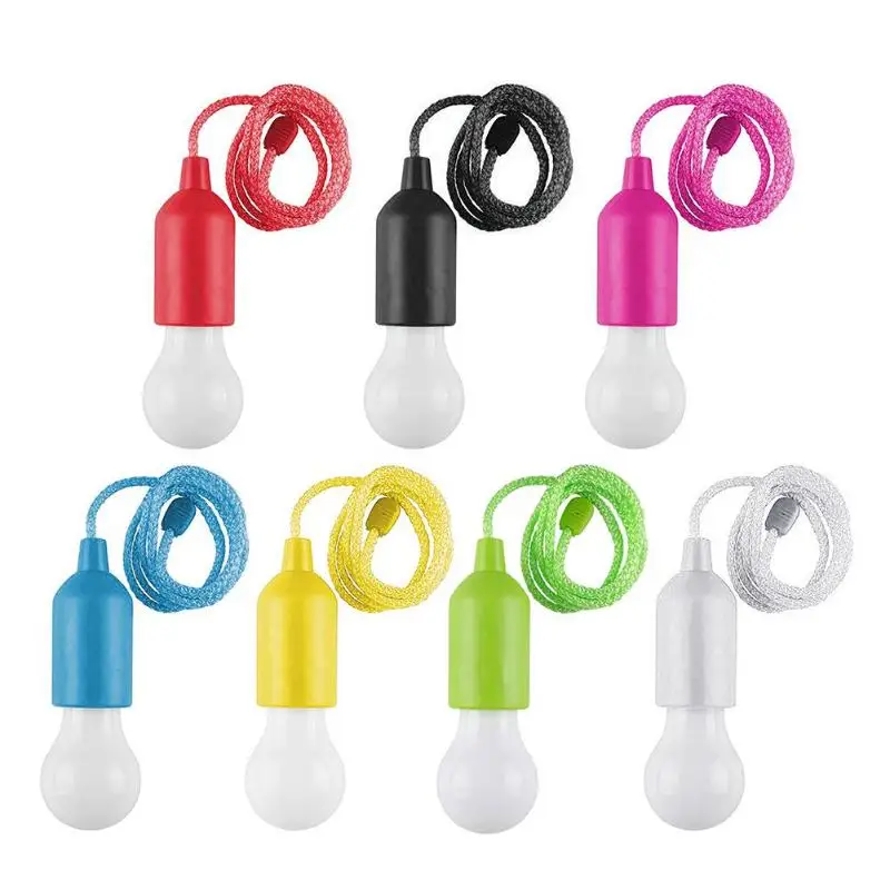 

Creative LED Hanging Light Bulb Battery Powered Colorful Pull Cord Bulbs