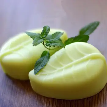 

6 Cavity Leaf Shape Silicone Soap Mold DIY Handmade Soap Making Molds