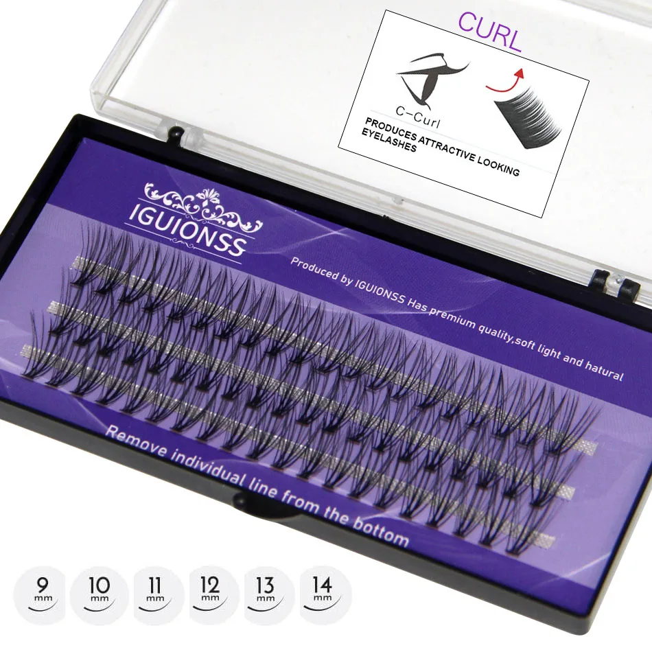 Eyelash extensions 10D 20D Super Cluster Eyelash Extension Natural Mink Eyelash Bunche Cilias Individual Lashes Makeup Cilias Volume