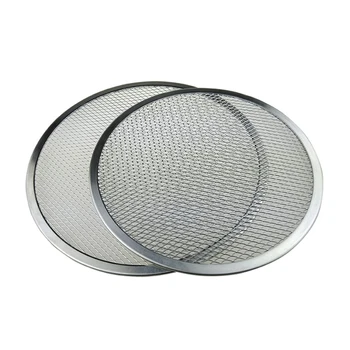 

6/9/11/12/16 Inch Round Pizza Mesh Pan Pizza Pan Net Aluminum Thicken Non-stick Net Baking Tray Kitchen Tool