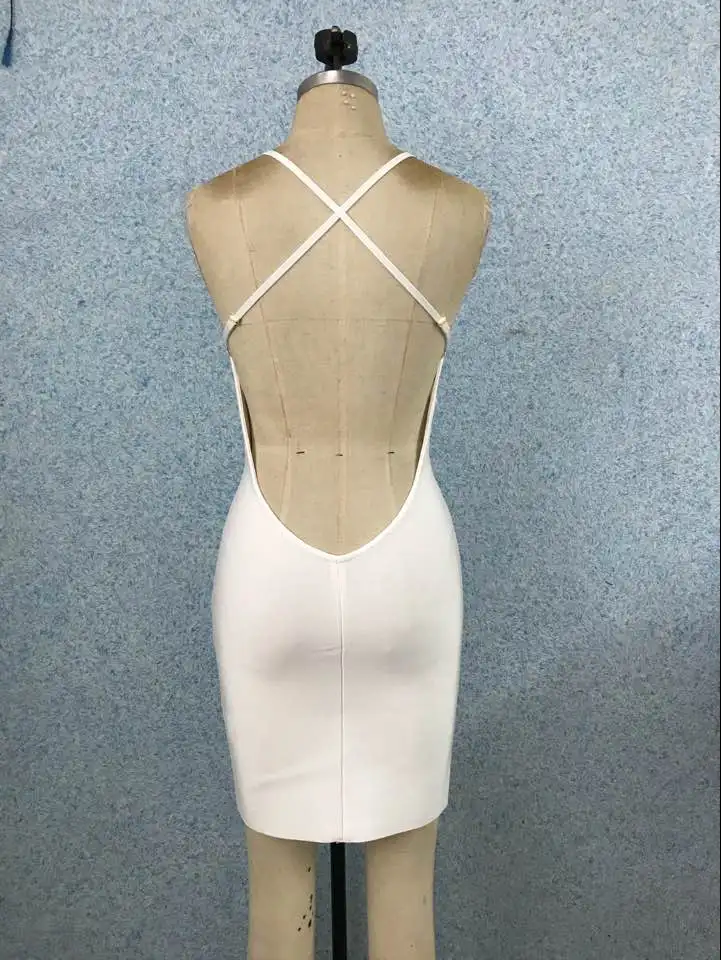 Vestidos Women Sexy Deep V Neck Designer Thick Rayon Tassel Black Red Bandage Dress Celebrity Night Club Party Dress