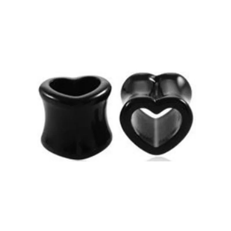 Heart Acrylic Ear Tunnel