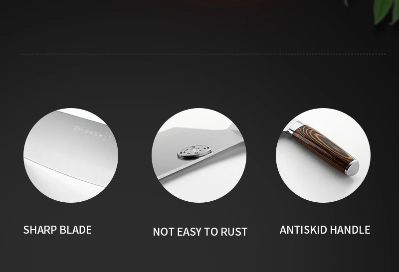 Handmade Forged High-carbon Clad Steel Kitchen Knives Cleaver Filleting Slicing Broad Butcher Knife The Color With Wooden Handle