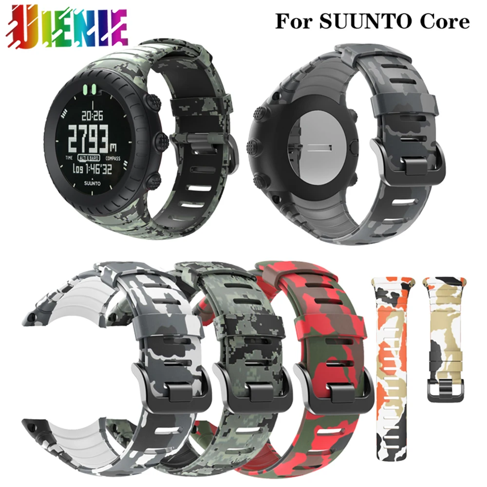 Per Suunto Core Cinturino Mimetico Per Suunto Core Frontier / Classic Smart Sports Accessorio Per Cinturino Da Polso In Silicone Di Ricambio
