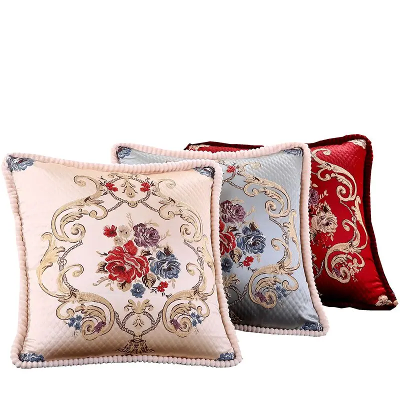 Europea Luxury Flower Printed Cushion for Sofa Soft Pillow Pad Stuffed Cotton Loyal Sitting Room Home Deco Big Vintage Cushions | Дом и сад