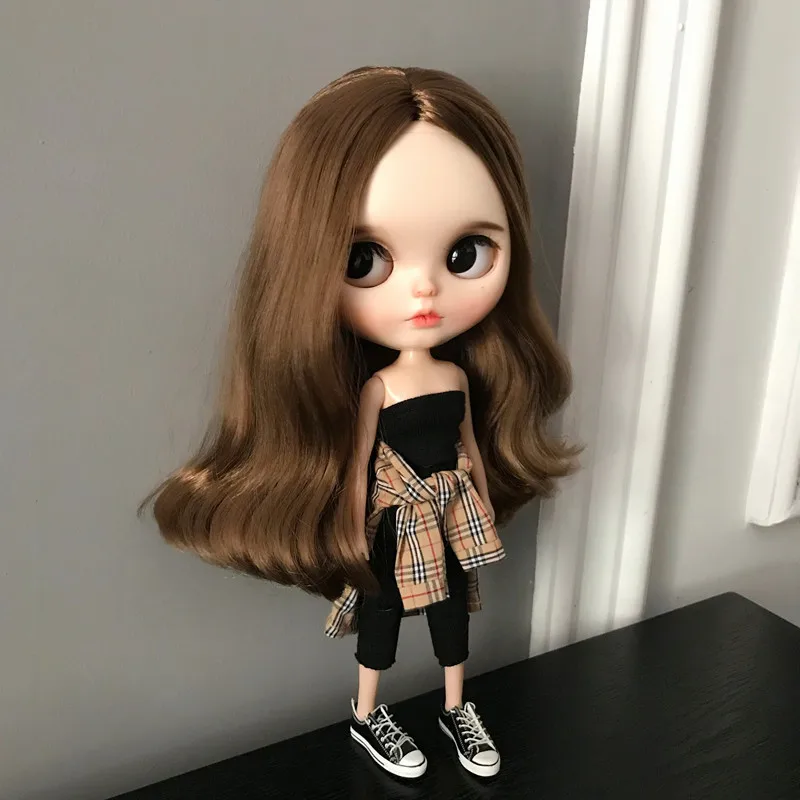 3 шт./компл. = Сетчатая футболка + топ труба брюки Одежда для кукол blyth barbies azone ob24 1/6