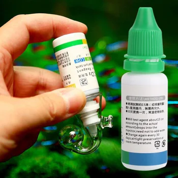 

Aquarium CO2 PH 15ML Aquarium Carbon Dioxide Tropical Fish CO2 PH Detection White Durable Instrument Tool Discoloration Pets