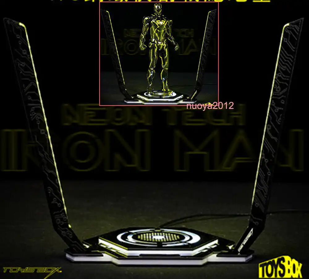 Toys Box 1//6 LED Iron Man Base Platform Legacy 2.0 Stand Scene Accessory TB078