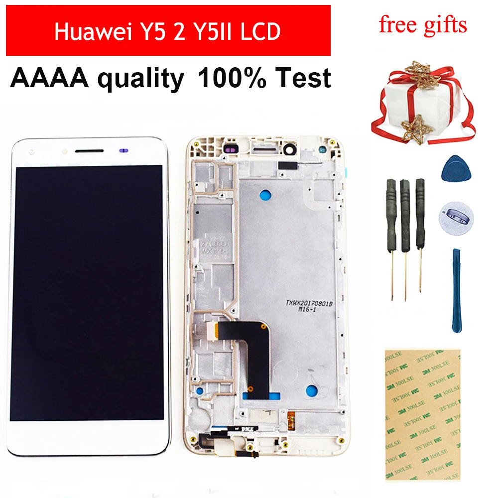 Скидка ЖК дисплей для huawei Y5 2 Y5II CUN U29 L21 L01 L02 L03 L22 L23 L33 ЖК дисплей сенсорный экран дигитайзер панель сборка Рамка
