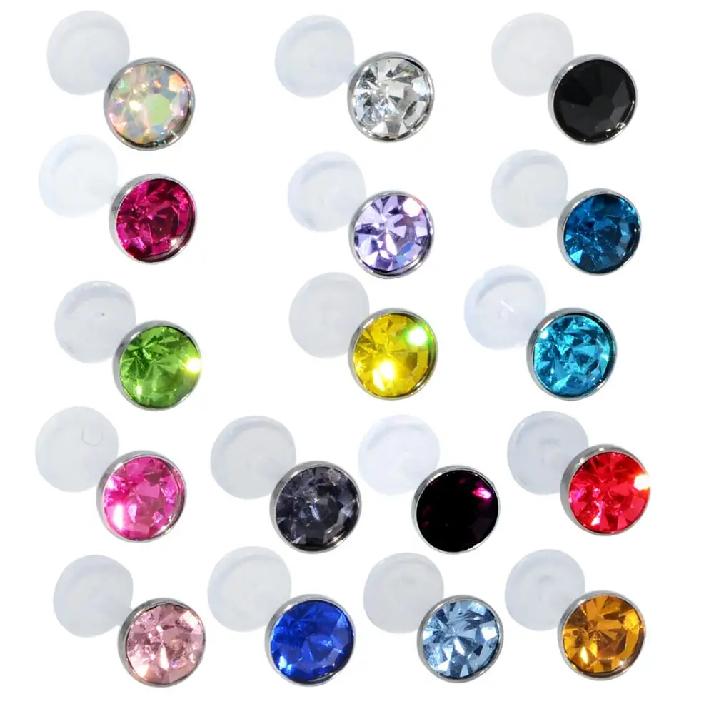 Body Piercing Jewelry 1pcs Bioflex Flexible PTFE Labret Stud CZ Gem Crystal Press Fit Ear Tragus Cartilage Helix Earrings New Body Piercing Jewelry piercing jewelry,body piercing earrings,ear piercing jewelry,body piercing jewelry,body jewelry