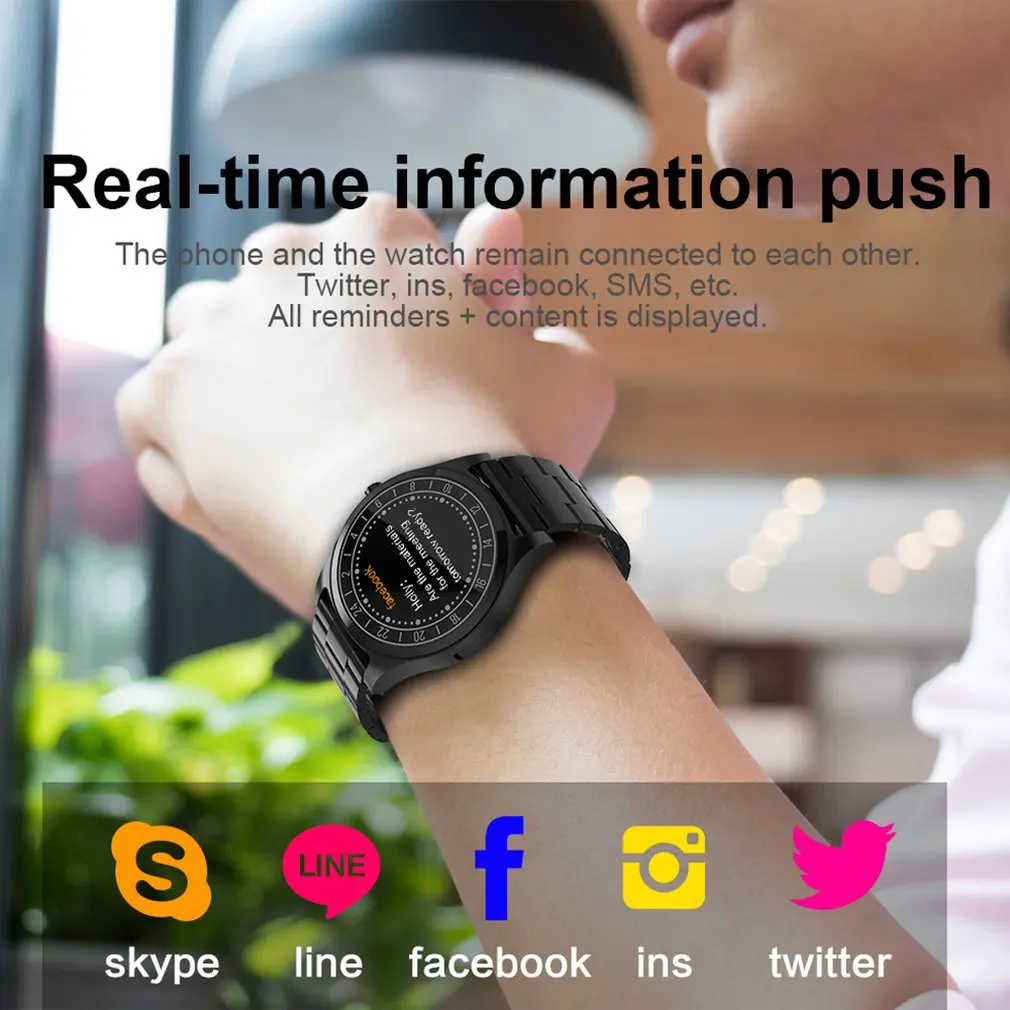 Новейшие DT19 Bluetooth Смарт часы мужские металлические наручные часы циферблат вызов пульса кровяное давление спорт фитнес трекер SmartWatch