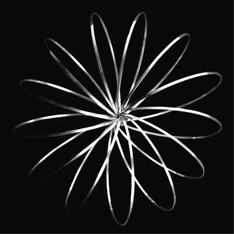 Игрушка Flow Rings из нержавеющей стали, кольца, игрушки, оригинальная кинетическая пружинная игрушка, волшебный браслет, игрушка Flow Rings(5 дюймов