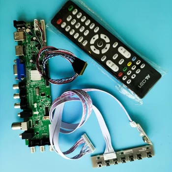 

Kit For LP173WD1-TLH8 1600X900 Signal controller board LED USB VGA TV HDMI AV DVB-T DVB-T2 40pin digital 17.3" remote Panel LCD