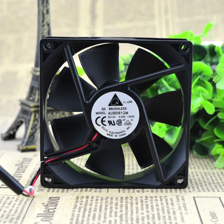 AUB0912M 9025 9 см 12V 0.20A защиты электродвигателя Вентилятор охлаждения