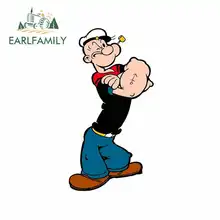 EARLFAMILY 13cm x 7.1cm for Popeye The Sailor Man Cartoon Oem Funny Car Stickers Bumper Windows DIY Fine Decal Vinyl JDM EARLFAMILY 13cm x 7.1cm for Popeye The Sailor Man Cartoon Oem Funny Car Stickers Bumper Windows DIY Fine Decal Vinyl JDM