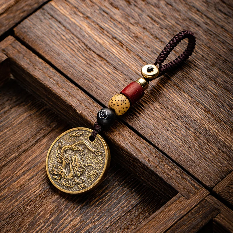 12 zodiac animals rope car key pendant (14)