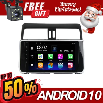 

2 Din Car Radio Navigation GPS Bt Player 9 Inch Screen For Toyota Land Cruiser Prado 150 2017 2018 Android 10 Stereo Head Unit