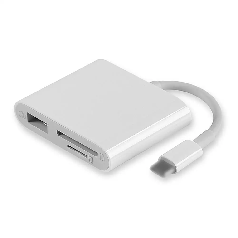 Для iPhone iPad 3 в 1 адаптер USB2.0/SD/TF карта Plug and Play многофункциональная камера Комплект