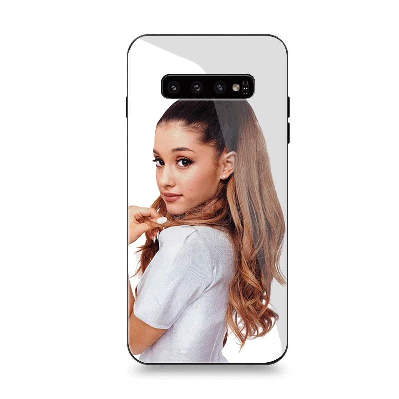 Чехол для телефона Стекло для samsung A70 A50 A30 A40 A20 A60 A10 S7 край S8 S9 S10 Plus Note 8 9 крышка певица Ариана Гранде прекрасный - Цвет: G10