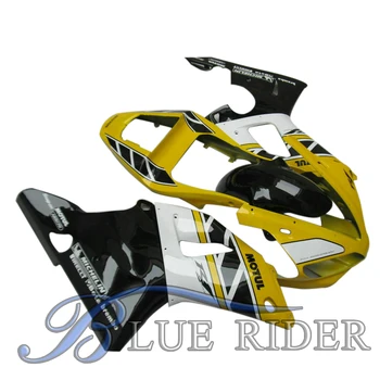 

Customized motorcycle fairing Kits Fit for YAMAHA YZF R1 2000 2001 YZF1000 00 01 ABS plastic yellow black bodyworks