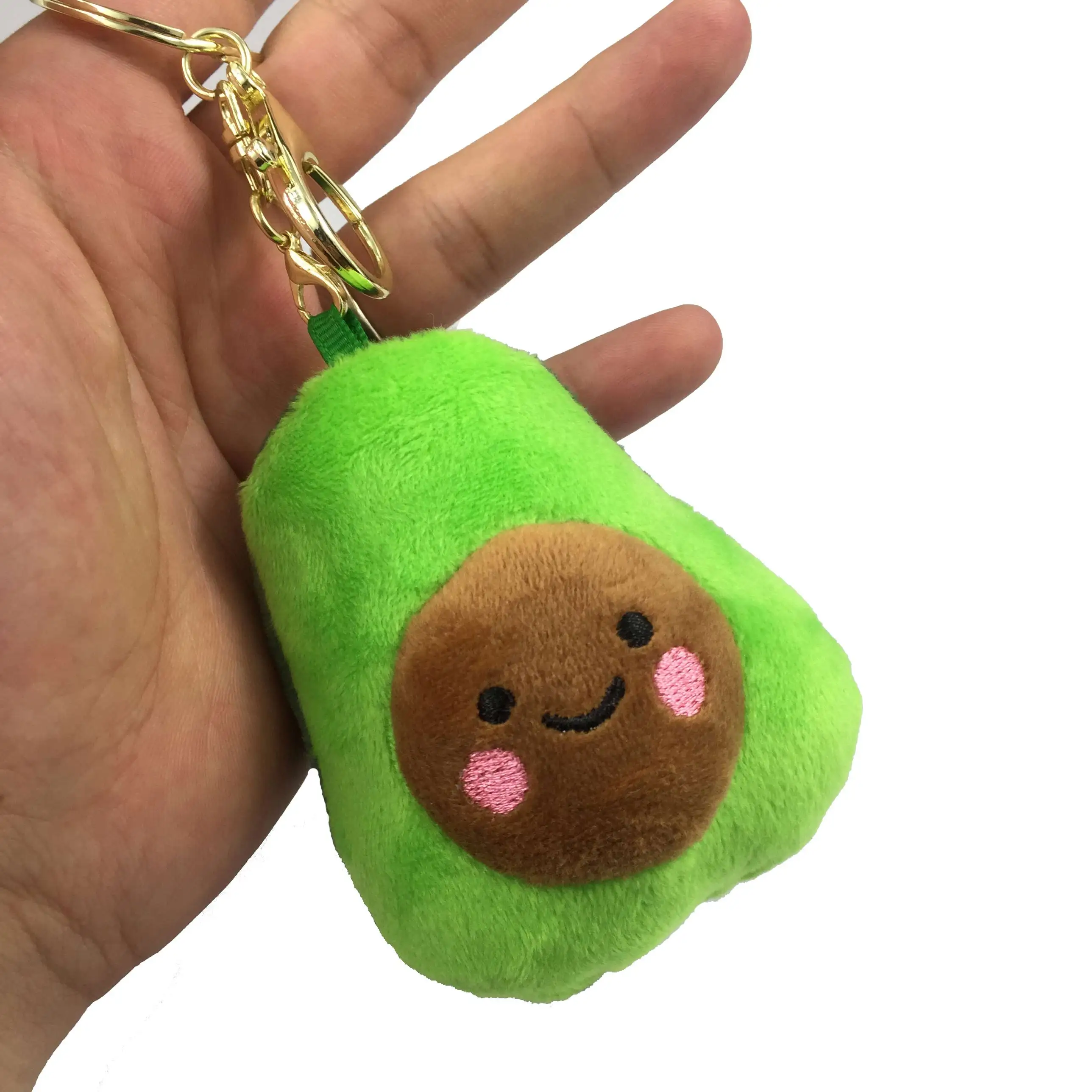 Авокадо плюшевый кулон мягкие удобные фрукты мультфильм Kawaii мягкая игрушка мальчик девочка день рождения подарок для детей - Цвет: Зеленый