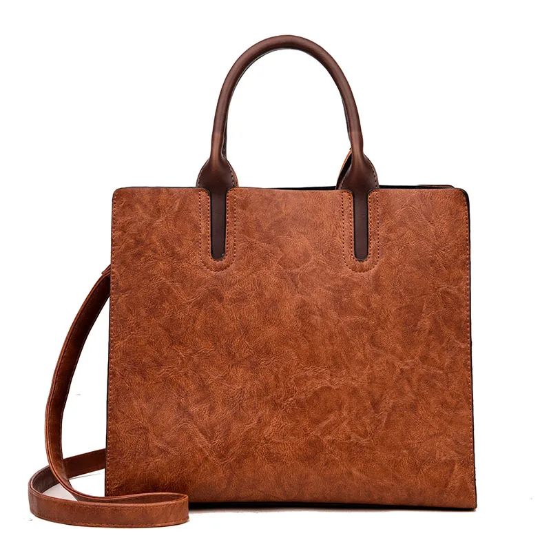 

WOMEN'S Bag 2018 New Style Fashion Handbag Genuine Leather Versatile Korean-style Large-Volume Commuting Women's Shoulder Large