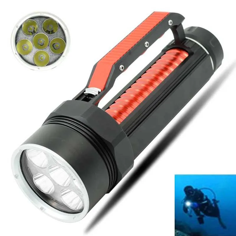 Tauchen 10000LM 6x XM-L2 LED Diving Hauptlampen Tauchlampen Underwater bis 150m 