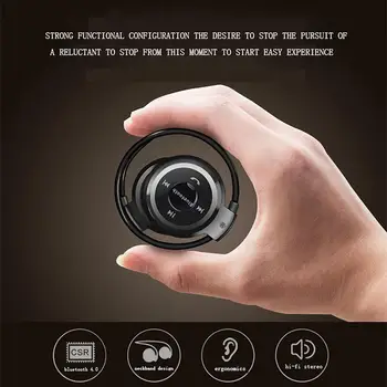 

Wireless Bluetooth Stereo Sound Earphone MP3 Player Sports Headphones with Mic