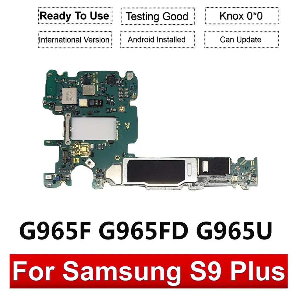 Оригинальная материнская плата для Samsung Galaxy S9 Plus G965F G965FD G960F G960FD двойная sim карта 64G