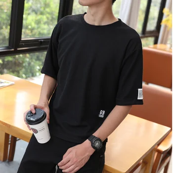 

T-Shirts Men's Cotton Loose Short Sleeve Tee shirts Fashion Style T shirt Casual Man's T-shirts Tops L-5XL 6XL