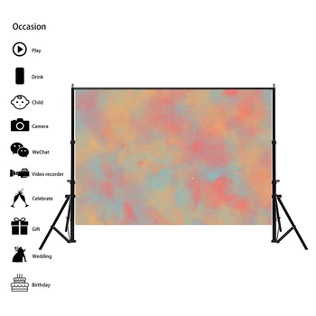 

Retro Tie-dye Theme Photography Background Cloth Festival Party Photo Background Photography Props